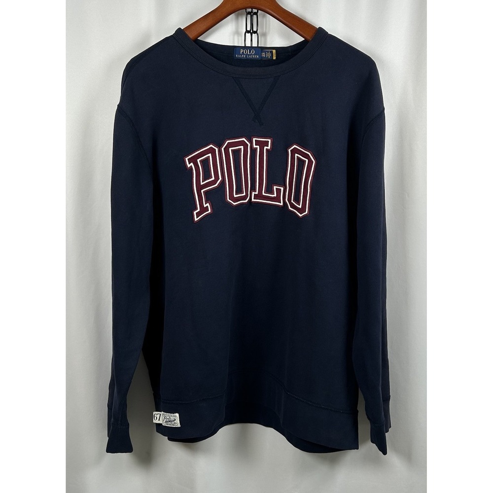 Polo Ralph Lauren '67 Blue Pullover Sweater Men's XXL 2XL Athletic‎ Knitted Wear